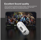 TWS Wireless Earbuds Transparent Case LED Display Touch Control Bluetooth 5.3