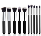 Elegant Wooden Handle Makeup Brush Set